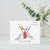 Moderne Kunststijl Monogram. Letter Y Briefkaart (Staand voorkant)