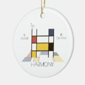 Moderne kunststijlmonogram. Brief H Keramisch Ornament (Links)