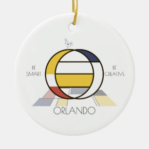 Moderne kunststijlmonogram. Brief O Keramisch Ornament