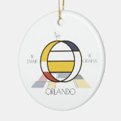 Moderne kunststijlmonogram. Brief O Keramisch Ornament (Links)