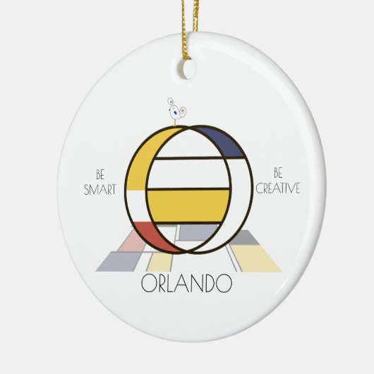 Moderne kunststijlmonogram. Brief O Keramisch Ornament (Links)