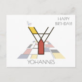 Moderne kunststijlmonogram. Brief Y Briefkaart (Voorkant)