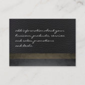 Moderne kunststofleder II met grafische structuur Visitekaartje (Achterkant)