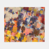 Moderne kunsttekening. Digitaal beeldhouwpapier vo Fleece Deken (Voorkant (Horizontaal))