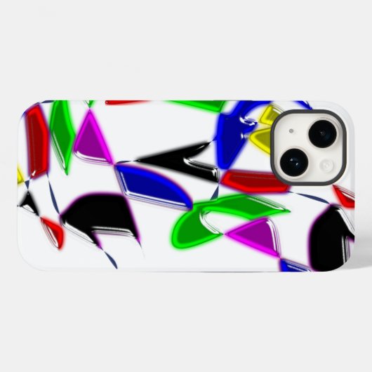 Moderne kunsttextuur Case-Mate iPhone case (Achterkant (horizontaal))