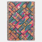 moderne kunstverf deken (Voorkant Verticaal)