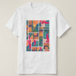 moderne kunstverf t-shirt