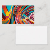 Moderne kunstvorm heldere, vette geometrische vorm visitekaartje (Voorkant / Achterkant)