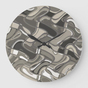 Moderne kunstwandklokken grote klok