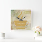 Moderne kunstwandklokken vierkante klok (Huis)