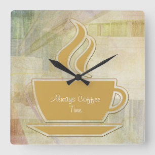 Moderne kunstwandklokken vierkante klok