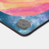 Moderne kunstwerk gepersonaliseerde universum acht bureaumat (Hoek)