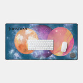 Moderne kunstwerk gepersonaliseerde universum acht bureaumat (Keyboard & Muis)