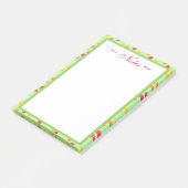 Moderne kunstzinnige Polka Dot Post-it® Notes (Schuin)