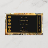 Moderne kunstzonnebloemen op Collecties in het vel Visitekaartje (Achterkant)