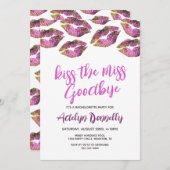 Moderne kus de Miss Goodbye Bachelorette Kaart (Voorkant / Achterkant)