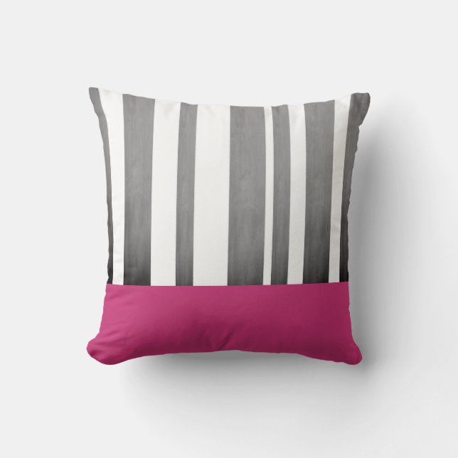 moderne kussen met kussen, roze en grijs (Voorkant)