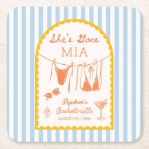 Moderne Kust Afscheidscadeau Damesfeest Papieren O