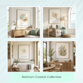 Moderne Kust Schelp Wandkunst Poster
