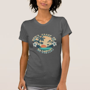 Moderne kust strand vrouwen tshirts schattig citaa