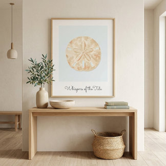 Moderne Kust Zanddoller Muur Kunst Poster