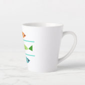 Moderne kustbramen latte mok (Rechts)