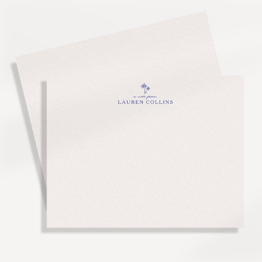 Moderne Kustpalmboom Briefkaart