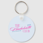 Moderne Kustschelp Hen Party Op Maat Sleutelhanger (Voorkant)