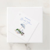 Moderne Kuststrand Picknick Bruidsmeisjesfeest Bedankjes Labels (In situ)