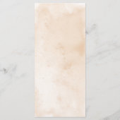 Moderne Kustzeeschelp Zandbruiloft Menu (Achterkant)