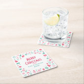 Moderne Kute Custom Kerstparty Kartonnen Onderzetters (Insitu)