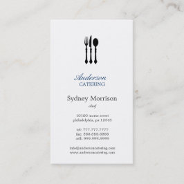 Moderne kutluier/catering/restaurant visitekaartje