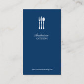 Moderne kutluis/catering/restaurant - groep visitekaartje (Achterkant)