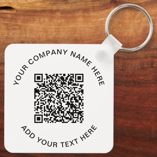 Moderne kwaliteitscontrolecode - Promotie Sleutelhanger (Achterkant)
