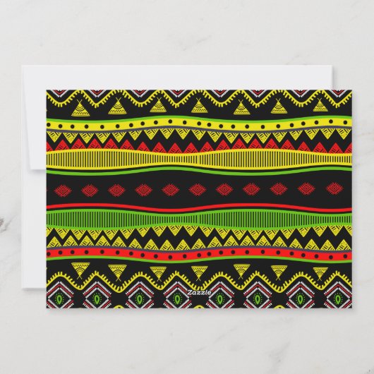 Moderne Kwanzaa foto Feestdagenkaart (Achterkant)