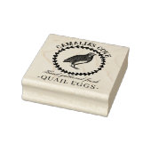 Moderne Kwartel Eieren Aangepaste Boerderij Eigena Rubberstempel (Stempel)