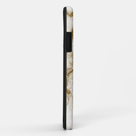 Moderne kwarts & gouden stenen kristal personalise Case-Mate iPhone case (Achterkant/rechts)