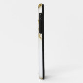 Moderne Kwartzen & Gouden Steen Kristal Personalis Case-Mate iPhone Case (Achterkant/links)