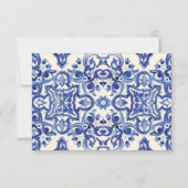 Moderne La Dolce vita citroen RSVP uitnodiging (Achterkant)