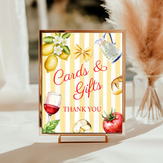 Moderne La Dolce Vita Kaarten & Cadeaus Bord Poster