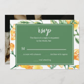 Moderne La Dolce vita Lemon RSVP Uitnodiging (Voorkant / Achterkant)