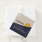 Moderne Label voor het ophangen van zonneproducten (In situ)