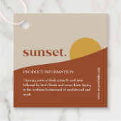 Moderne Label voor het ophangen van zonneproducten (Voorkant)