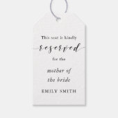 Moderne Labels van de legante bruiloft met voorbeh Cadeaulabel (Voorkant)