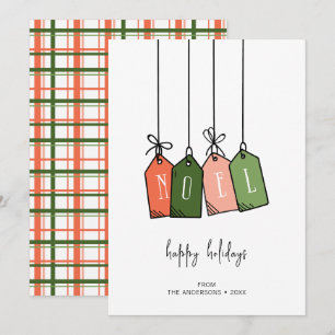 Moderne Labels voor Noel Prettige feestdagen Gift Feestdagenkaart