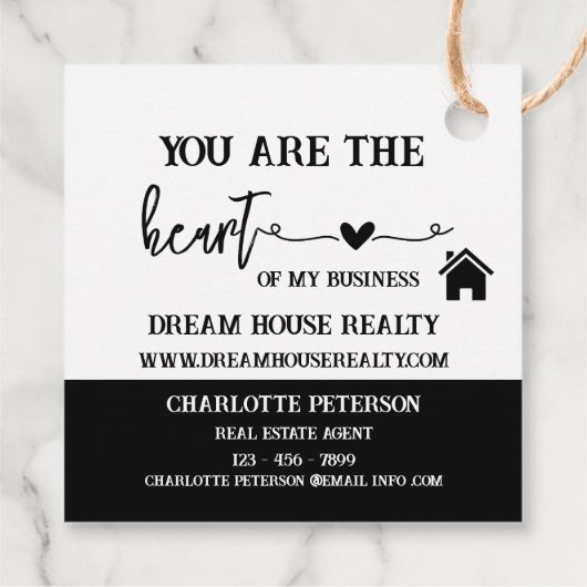 Moderne Labels voor speciale cadeaus voor onroeren (Achterkant)