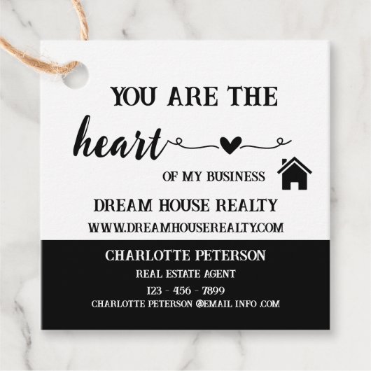 Moderne Labels voor speciale cadeaus voor onroeren (Voorkant)