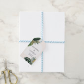 Moderne Labels voor Tropical Wedding Gift Cadeaulabel (Met Touw)