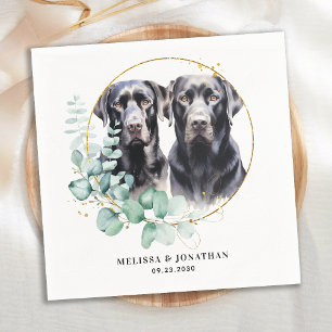 Moderne Labrador Retriever Custom Pet Dog Wedding Servet