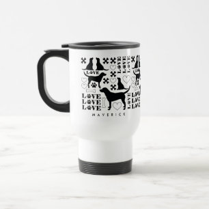 Moderne labrador Retriever Honden & Love Paws Reisbeker